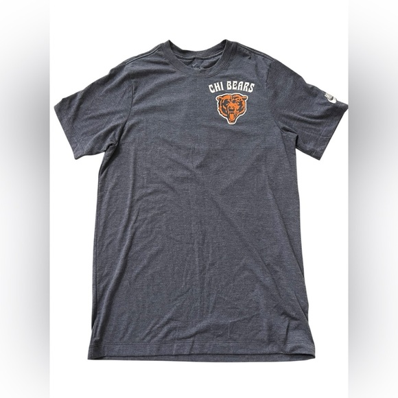 NWT Nike Men’s Chicago Bears Tri Blend T-Shirt in Navy in size Small - Picture 4 of 9
